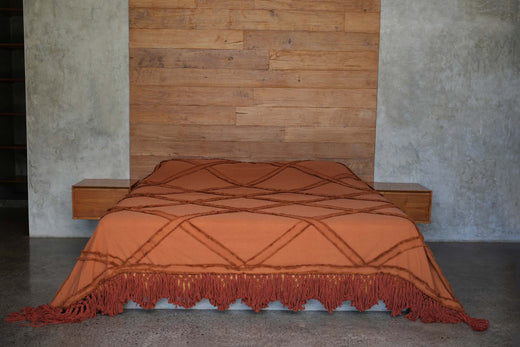 Transform Your Space with Warm Elegance: The Terracotta Luxury Throw