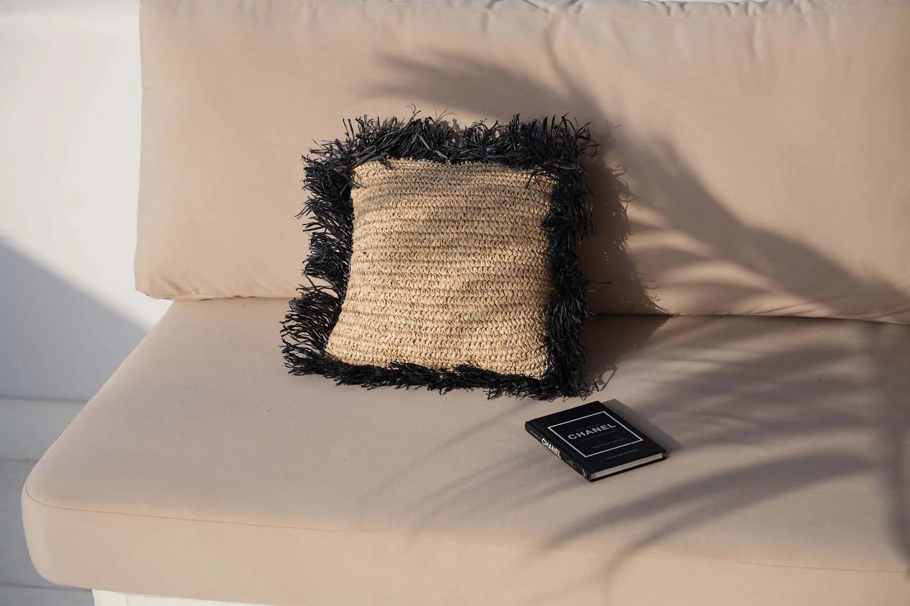 the-raffia-cushion-cover-square-natural-black-40x40